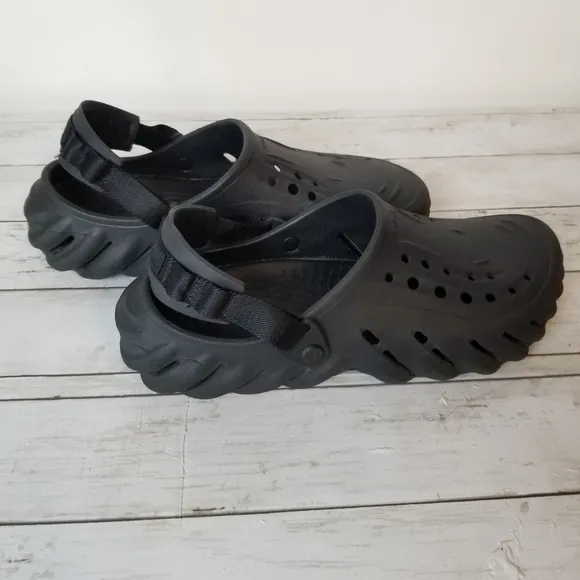 Crocs Echo Black Clog Sandals