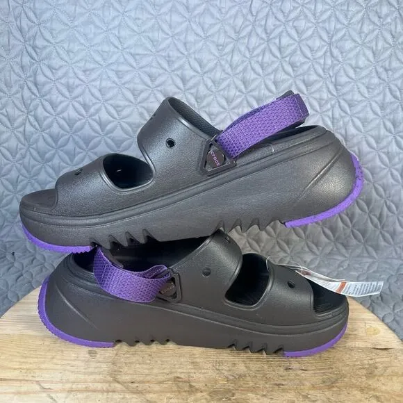 Crocs Hiker Xscape Sandals Men’s 13 Brown Purple New Hiking Outdoor