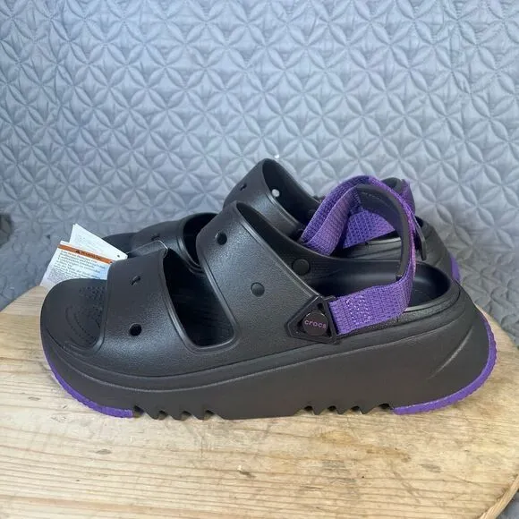 Crocs Hiker Xscape Sandals Men’s 13 Brown Purple New Hiking Outdoor