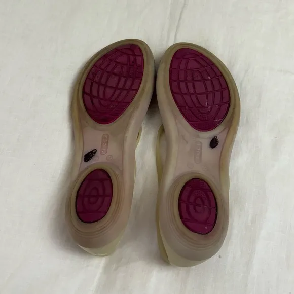 Crocs Isabella Pink Slip On Colorful Sandals Size 10 Summer Casual