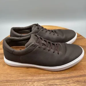 Cuater By Travis Mathew Phenom Mens Size 10 Shoes Brown Leather Sneakers