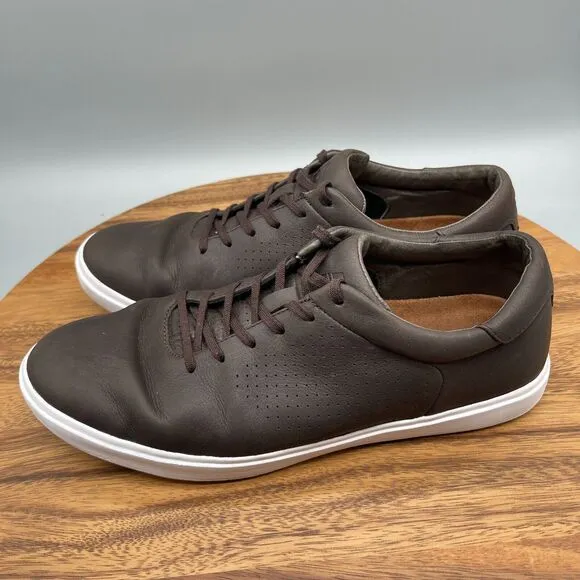 Cuater By Travis Mathew Phenom Mens Size 10 Shoes Brown Leather Sneakers