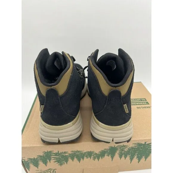Danner Womens Mountain 600 4.5in Black/Khaki Suede Hiking Boots 62288 NWOB