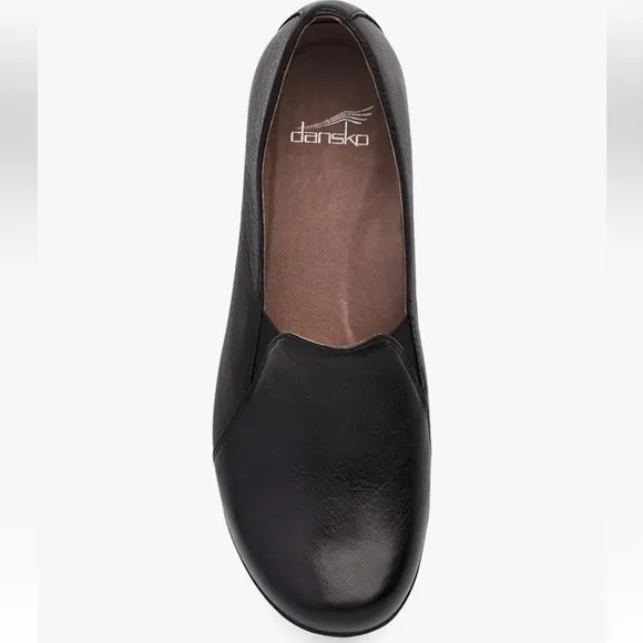 Dansko Sz 42 black leather farrah comfort shoes.
