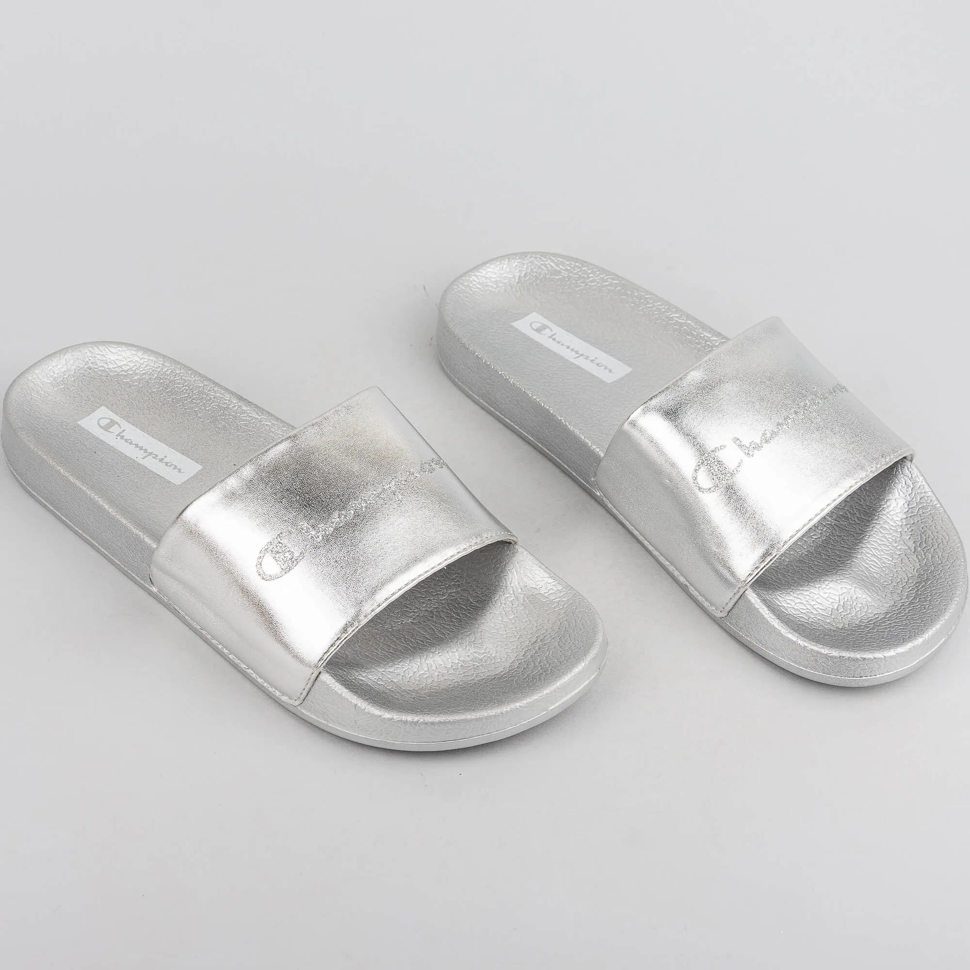Dámske šlapky Champion slide QUEENS Silver