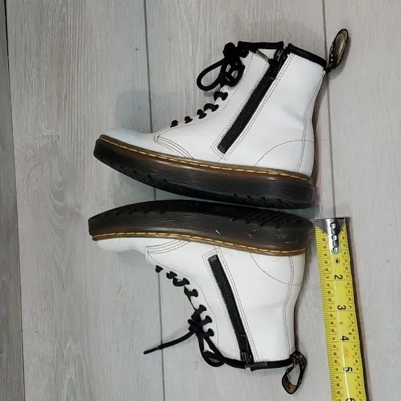 Doc Dr.Martens Zavals J Kids Ankle Leather Lace Up Boots shoes sz US12