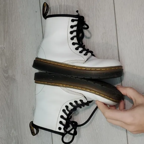 Doc Dr.Martens Zavals J Kids Ankle Leather Lace Up Boots shoes sz US12