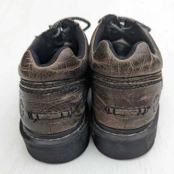 DOC MARTENS Harrison brown leather chunky loafers size 10 mens