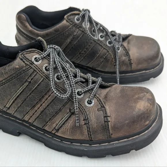 DOC MARTENS Harrison brown leather chunky loafers size 10 mens