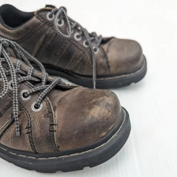 DOC MARTENS Harrison brown leather chunky loafers size 10 mens