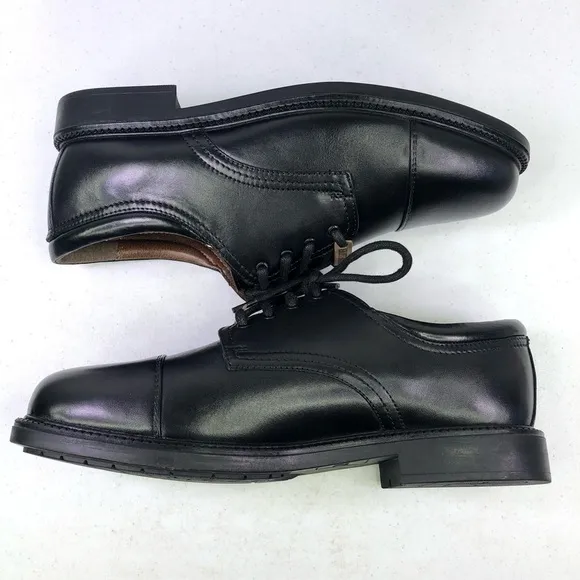 DOCKERS Gordon Black Leather Oxford Shoes