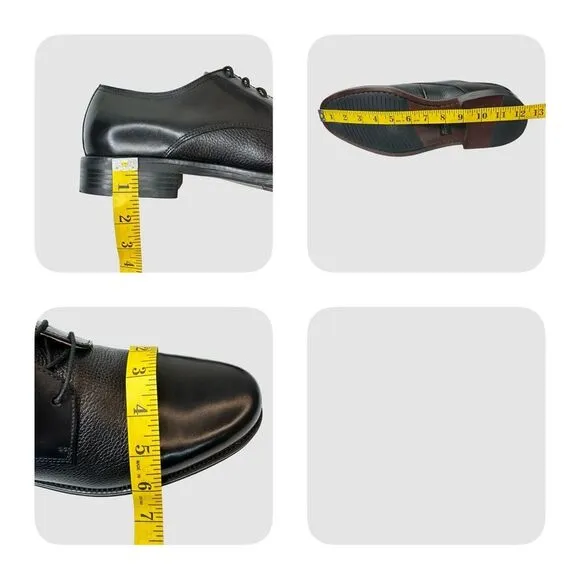 DOCKERS Premium Black Cap Toe Lace Up Oxford Size 10.5