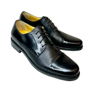 DOCKERS Premium Black Cap Toe Lace Up Oxford Size 10.5
