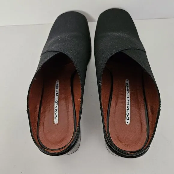 Donald J Pliner Size 7.5 Ask Matte Black‎ Mule Slide Shoes - NEW