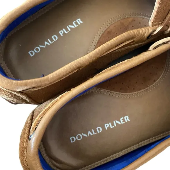 Donald Pliner Dade Suede Cognac Brown Driver Loafer Shoes size 11