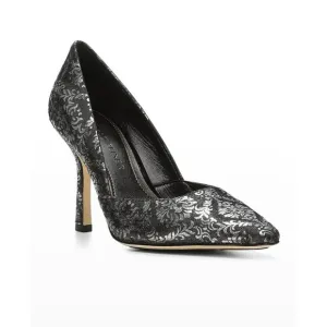 Donald Pliner Women's Pola Brocade Slip-On Metallic High Heels Size 7.5M New!