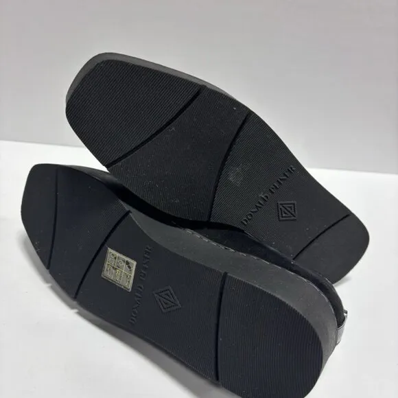 Donald Pliner Women’s Witty Black Wedge Slip-On Loafers, Size 7 M