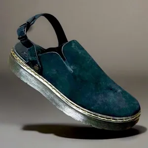 DR MARTENS CARLSONS AirWair Slingback Shoes Womens Size 10 Black Suede NEW