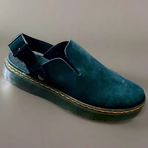 DR MARTENS CARLSONS AirWair Slingback Shoes Womens Size 10 Black Suede NEW