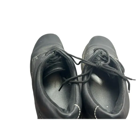 Dr Martens Crazy Horse Oxford Men's 12 Black Leather Lace Up AW004 Shoes