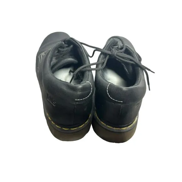 Dr Martens Crazy Horse Oxford Men's 12 Black Leather Lace Up AW004 Shoes