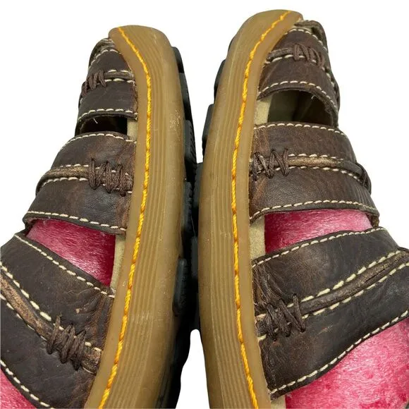 Dr. Martens Mens Brown Leather Fisherman Chunky Casual Comfort Sandals Size 11 M