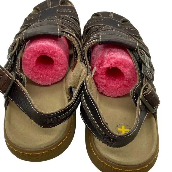 Dr. Martens Mens Brown Leather Fisherman Chunky Casual Comfort Sandals Size 11 M