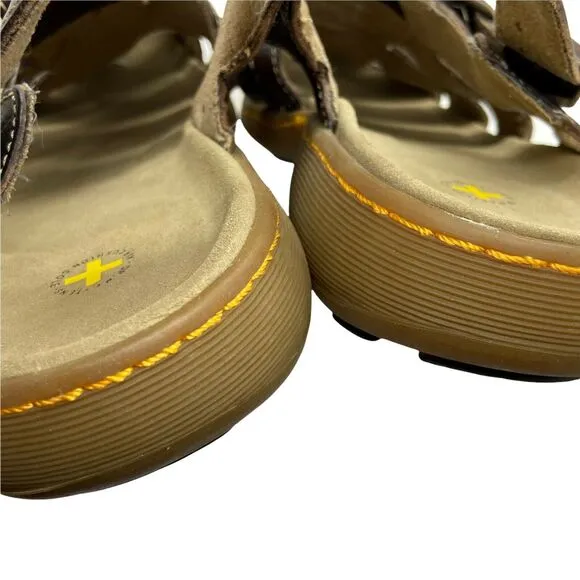 Dr. Martens Mens Brown Leather Fisherman Chunky Casual Comfort Sandals Size 11 M