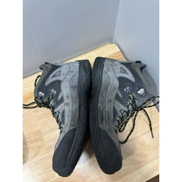 Dunham‎ Cloud Boots Mens 15 2E Gray Leather Waterproof Hiking Work Lace Gorpcore