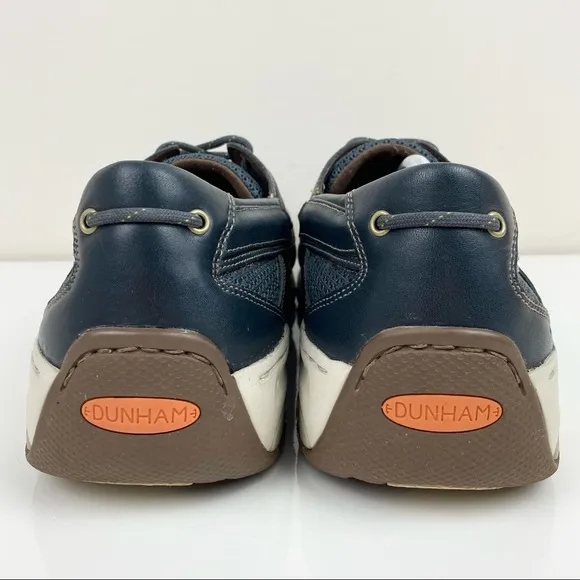 Dunham Men’s Captain Navy Blue Leather Boat Shoes 3 Eye Size 13.0 D