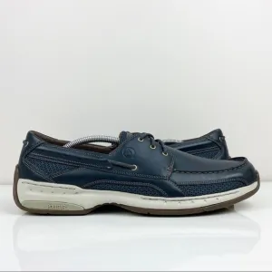 Dunham Men’s Captain Navy Blue Leather Boat Shoes 3 Eye Size 13.0 D