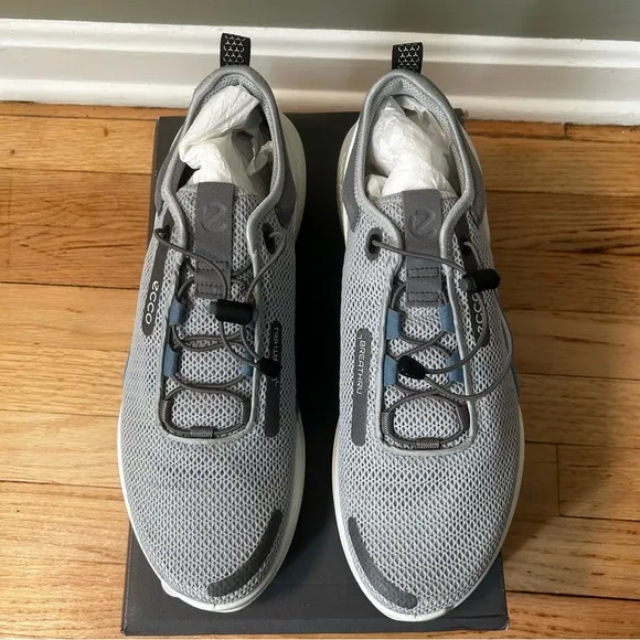 ecco biom 2.0 mens sneakers shoes concrete blue size 45 eu 11-11.5 us