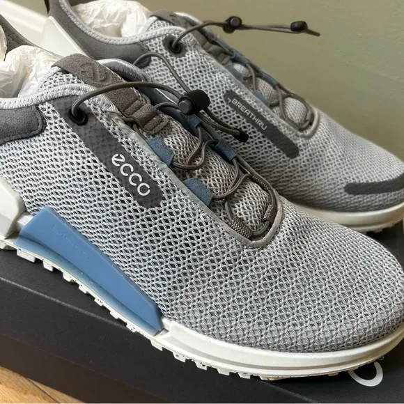ecco biom 2.0 mens sneakers shoes concrete blue size 45 eu 11-11.5 us
