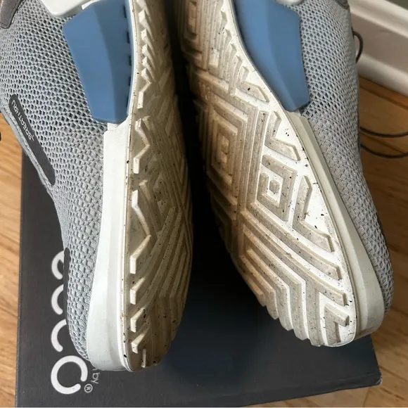 ecco biom 2.0 mens sneakers shoes concrete blue size 45 eu 11-11.5 us