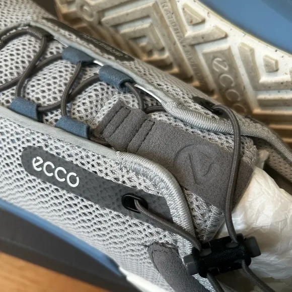 ecco biom 2.0 mens sneakers shoes concrete blue size 45 eu 11-11.5 us