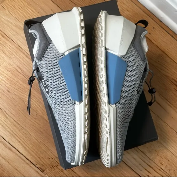 ecco biom 2.0 mens sneakers shoes concrete blue size 45 eu 11-11.5 us