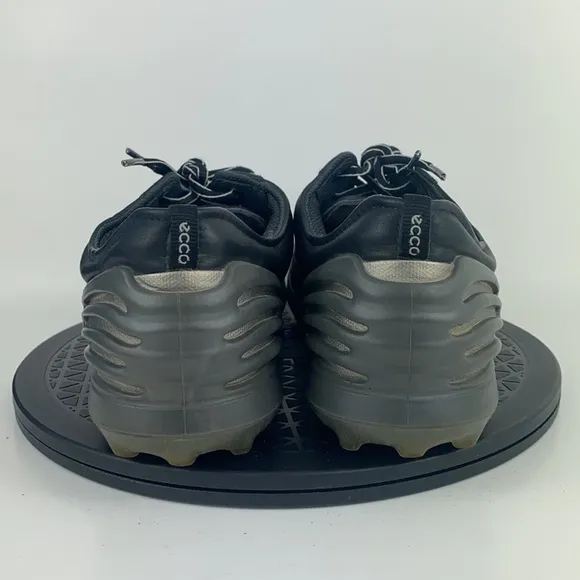 Ecco Golf Cage Pro Spikeless Golf Shoes Black Leather EU 44 Men's Size 10