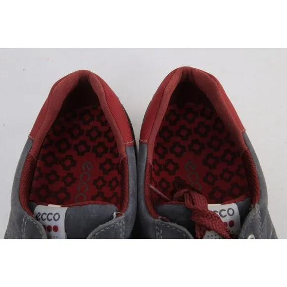 Ecco Hydromax Golf Shoes Lace Up Leather Mens Golfing Shoes Sz 43 Us 9-9.5