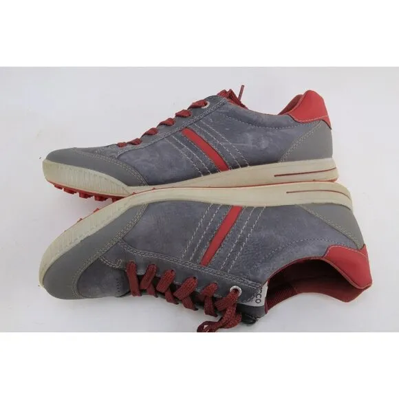 Ecco Hydromax Golf Shoes Lace Up Leather Mens Golfing Shoes Sz 43 Us 9-9.5