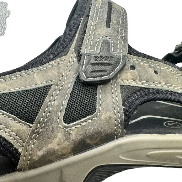 Ecco | Men | Yucatán Receptor Gray Camo Outdoor Sport Sandals | 47 EU 13-13.5 US