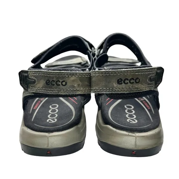 Ecco | Men | Yucatán Receptor Gray Camo Outdoor Sport Sandals | 47 EU 13-13.5 US