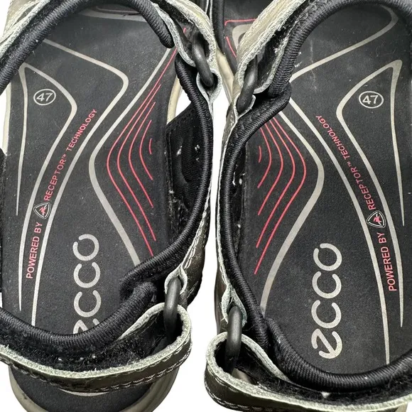 Ecco | Men | Yucatán Receptor Gray Camo Outdoor Sport Sandals | 47 EU 13-13.5 US