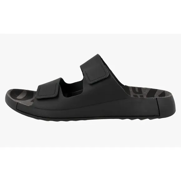 ECCO Men's Cozmo Two Band Slide Sandal Titanium EU 47 US 12.5 NWOT NWOB