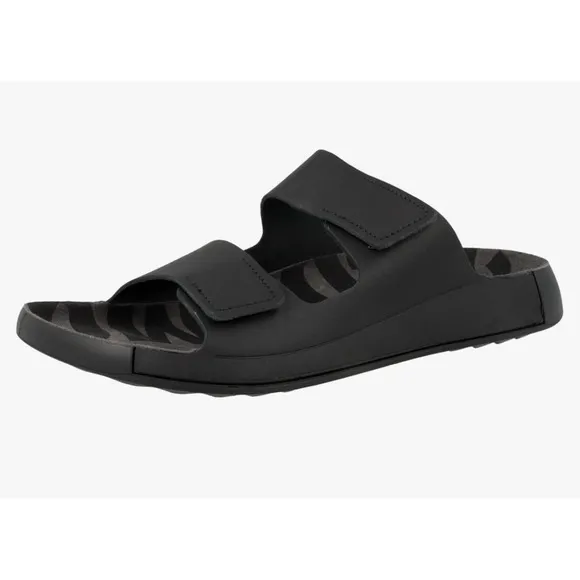 ECCO Men's Cozmo Two Band Slide Sandal Titanium EU 47 US 12.5 NWOT NWOB