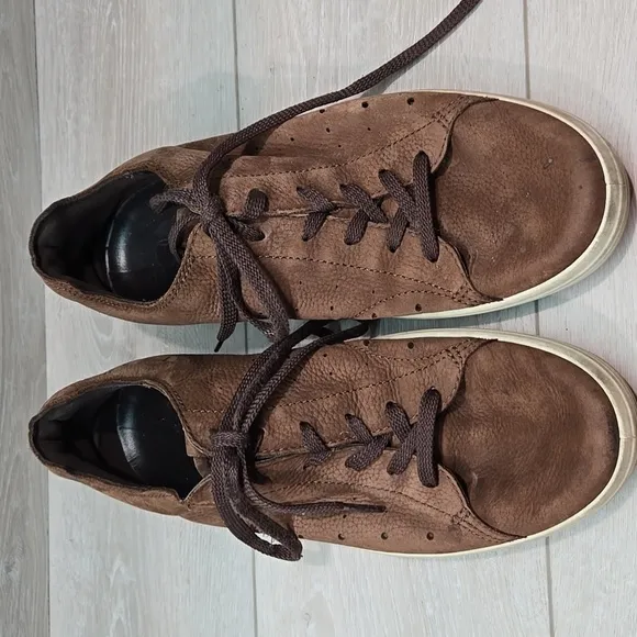 Ecco Mens Leathe Sneakers Shoes Sz 45/11-11.5