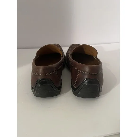 Ecco Men's Size 43 EU Brown Leather Driving Loafers Slip On 590 Shoes