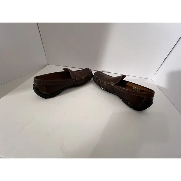Ecco Men's Size 43 EU Brown Leather Driving Loafers Slip On 590 Shoes