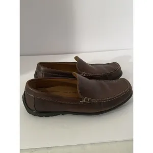 Ecco Men's Size 43 EU Brown Leather Driving Loafers Slip On 590 Shoes