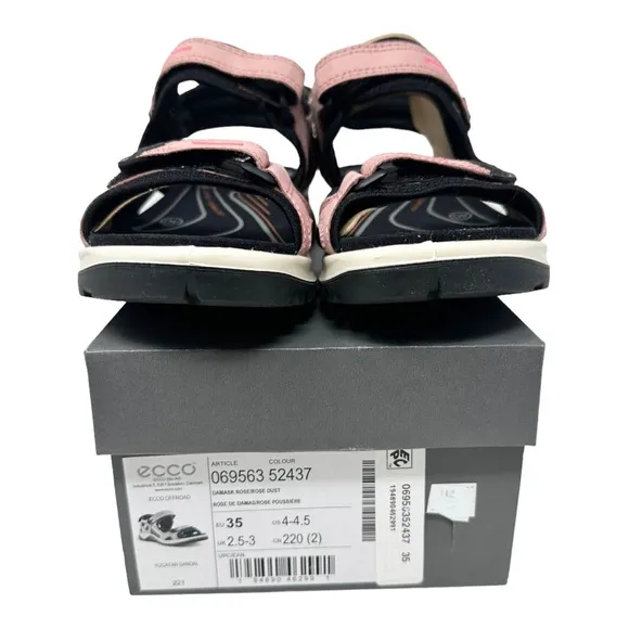 ECCO Off-road Big Girl Yucatan Sandals Damask Rose/Rose Dust Size 4/4.5.