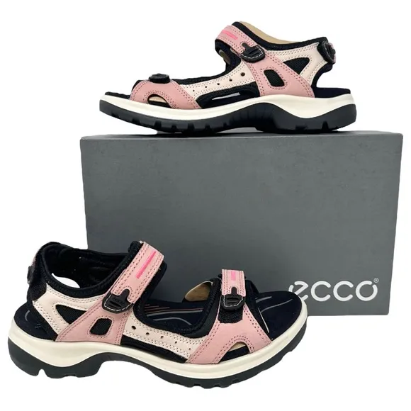ECCO Off-road Big Girl Yucatan Sandals Damask Rose/Rose Dust Size 4/4.5.
